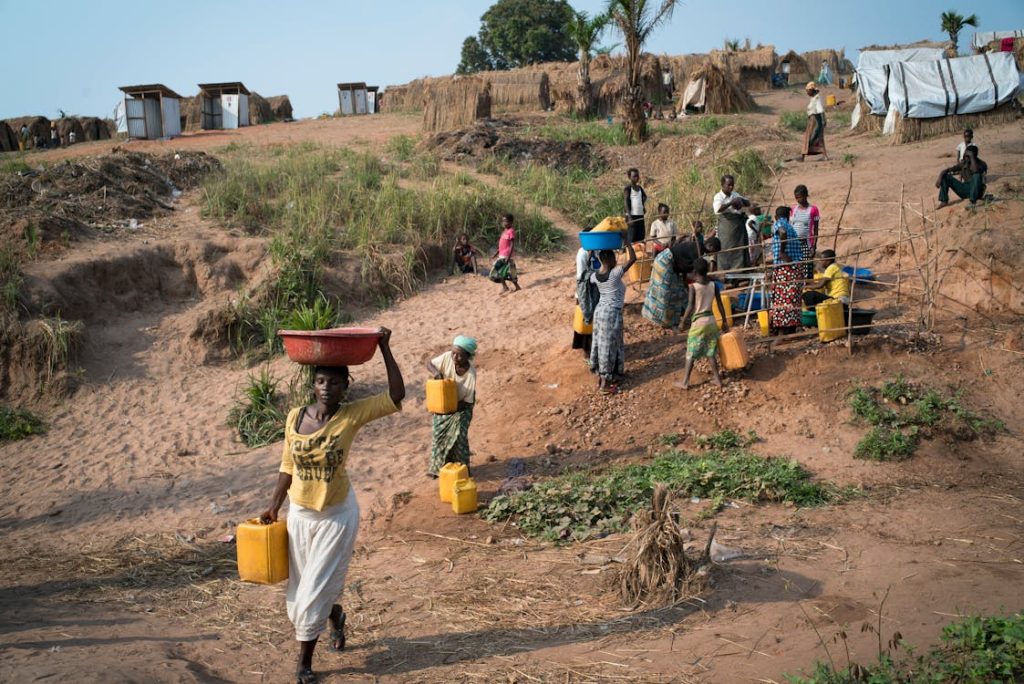 Community collecting water